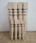 Unfinished Rubber Wood Farmhouse Table Legs Set Of 4 16 Inch Dining Table Supports Easy To Paint Any Color You Want Durable Furniture Feet
