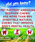 American Beefhide Chips Dog Chew Treats Natural Flavor 32 Oz Long Lasting Rawhide Chews For Strong Chewers infographic