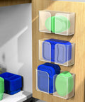 3-Pack Clear Acrylic Lid Organizer For Inside Cabinet Storage Self-Adhesive Lid Holder With No-Fuss Install And Modular Design