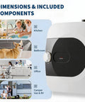 4 Gallon Mini Tank Under Sink Water Heater Pumps Out Heat On Tap For Kitchens And Bathrooms With Compact Footprint, shown in kitchen, bathroom, office, RV.
