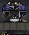 4 Light Matte Black Vanity Lights For Bathroom With Crystal Shade, Modern Wall Sconces Above Mirror, Dope Look For Bedroom