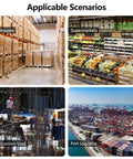 Industrial Steel Roller Trolley in warehouses, supermarkets, construction sites, and port logistics scenarios.