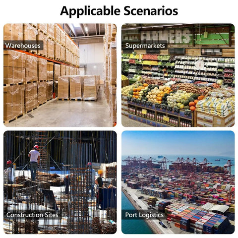 Industrial Steel Roller Trolley in warehouses, supermarkets, construction sites, and port logistics scenarios.