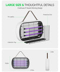Indoor LED Bug Zapper With 3 Replaceable Lamps Fly And Mosquito Trap No Fuss Energy Efficient 10W Total Power LEDs