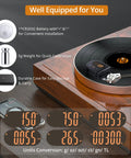 Upgraded Digital Turntable Stylus Force Scale Gauge For Precise Cartridge Tracking And Pro Grade Vinyl Sound Quality Essential Tool To Protect Records And Your Turntable Investment with CR2032 battery, 5g weight, and case