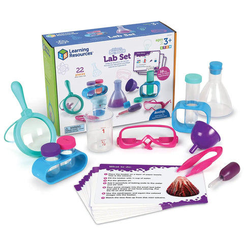 Pink Primary Science Lab Set For Kid Friendly Hands On STEM Kit With Flasks Test Tubes And Droppers Real Experiments