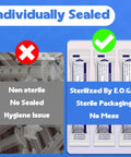 One mL Luer Lock Syringes Without Needle With Cap Pack Of 50 For Dope Precision In Labs Pet Care Crafts And Home Use Sterile Latex Free Safe Cap Seal Easy Squeeze And Clean Storage, individually sealed