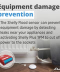 Wireless Flood Sensor With Temperature Measurement For Home Automation, Leaks And Drip Alerts, white sensor by radiator