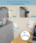 In Wall Cable Management Kit With Two GFCI Outlets 15 Amp Tamper Resistant Receptacles LED Indicator Light 8 Ft Cord