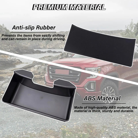Center Console Hanging Organizer Box For Chevy Silverado GMC Sierra 1500 2019 2026 With Split Bench Folding Seats