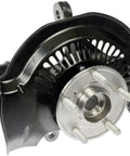 Front Driver Side Loaded Steering Knuckle For Select Honda Models Prepressed Assembly with polished hub detail.