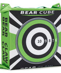 Portable Archery Bag Target With Dual Sides For 30 Pound Bows On The Go High Visibility Black Blue Target, side view.