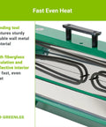 Greenlee Electric Pvc Pipe Heater For 1/2 To 2 Inch Conduit features fiberglass insulation for fast, even heat in a double wall metal design.