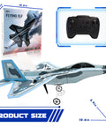 Easy To Fly RC Plane For Beginners And Kids 6 Plus Adults Durable Outdoor Jet Glider With 6 Axis Gyro Stabilization and remote.