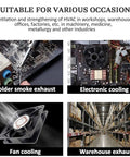 Image showing uses for Portable Welding Fume Extractor With 50W Motor And 4600 RPM Low Noise Exhaust Adjustable Angle Smoke Pipe.