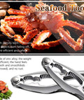 Heavy Duty Crab Leg Crackers Set Four Pack For Shellfish Crab Claw Crackers and seafood tools with zinc alloy construction