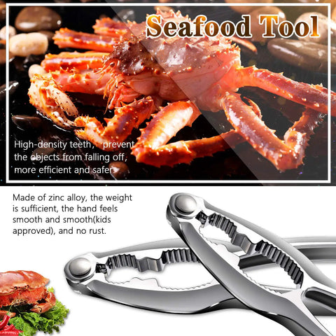 Heavy Duty Crab Leg Crackers Set Four Pack For Shellfish Crab Claw Crackers and seafood tools with zinc alloy construction