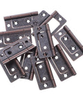 SOPOTUTU cabinet hinges, 10-piece set, heavy-duty silent bearing, dark bronze finish.