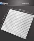 AAWipes cleanroom wipe cloth, 4x4 inches, white polyester with black stripes