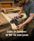 20V Brushless Cordless Circular Saw With 4.5 Inch Blade For Clean Wood Cutting And Fast Home Renovation compactly cutting 2x lumber