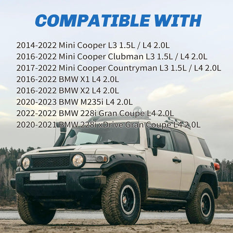 Heavy Duty Front And Rear Engine Motor Mount Kit Replaces Oem Shake For 2014 2022 Mini Cooper compatible list on vehicle