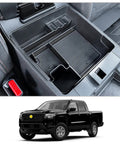 Center Console Organizer Tray For 2022 Through 2026 Frontier Pickup Truck Must-Have USB Pass-Through Extra Storage Armrest Box