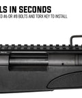 Picatinny Rail Mount For Remington 700 Short Action Rifles 0 MOA installation with torx key