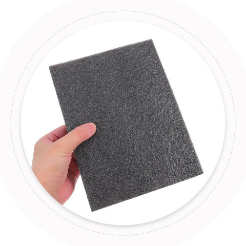 Hand holding Pearl Cotton Foam Sheets 2 Pack Ultra Tear Resistant Soft Cushioned Pads For Pro Packing, Shipping, And Crafting DIY Projects.