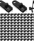 100 Pack Heavy Duty Tarp Clips With Locking Grasp No Tool Needed Thumb Screw Tent Clips For Securing Tarps Awnings