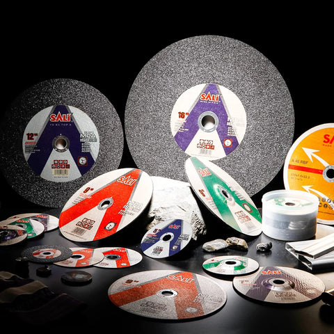 SALI 50-pack metal cutting discs set, 4-1/2 inch diameter abrasive wheels for angle grinders