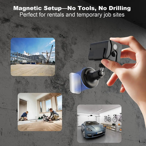 Hand holding 4G LTE Cellular Security Camera Indoor No WiFi Off Grid With Long Standby Battery Life for versatile placement