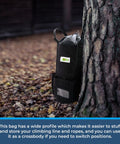 Rope Storage Bag For Rock Climbing Gear Bucket Style Backpack Waterproof 1000D Nylon Heavy Duty Arborist Equipment Organizer
