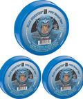 Blue Monster PTFE Pipe Thread Sealant Tape Half Inch Wide by 1429 Inches Long, 3 Rolls Seals Pipe Threads On Iron, Brass, Copper, PVC And More No Curing Time Broad Gas And Liquid Compatibility