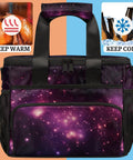 Galaxy print Insulated Picnic Backpack Lunch Bag For On-The-Go Eats, Large 12x8.7x10in Tote Keeps Food Cold Or Warm