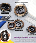 Heavy Duty Drill Press Return Springs Assortment Kit With Five Practical Sizes For Bench Drills And Shop Rigs Top Shelf Spring Steel Quill Feed Reset Coil Assembly, featuring various coil sizes.