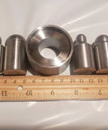 17 Degree Folding Die Set And Folding Cone 5 Piece Jewelry Making Tool For Coin Rings Self Centering Stainless Steel Hole Punch