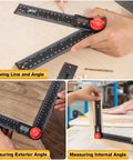 Digital Angle Finder Protractor Ruler 7 Inch 200mm Angle Measuring Tool Easy Grip Design for precise angle measurements in woodworking.