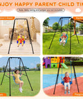 Heavy Duty Foldable Baby Swing Stand, A Frame Metal Swing Stand For Backyard And Indoor Outdoor Use in various settings