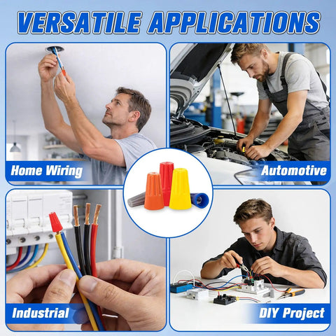 125 Pcs Wire Connectors Nuts Kit Durable Insulated Twist On Caps For Electrical Wiring Assorted Small Wire Caps Pro Grade