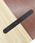 4 Pack Flat Mending Plate For Wood Ulifestar Black Iron Flat Straight Brace Brackets Metal Repair Fixing Wood