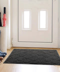 Jumbo 46X35 Inch Front Door Mat For Entryway And Garage Waterproof Grippy Non Slip Doormat for indoor use by door.