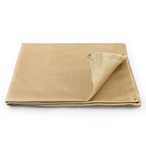 Heavy Duty Fiberglass Welding Blanket 2 Pack 4x6Ft Fireproof Insulation Mat One Third Inch Thick With Grommets for welding and grillin