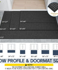 All Weather Front Door Mat Indoor Outdoor 72 Inch By 36 Inch Non Slip Rubber Backing Welcome Floor Mat for patio and garage.