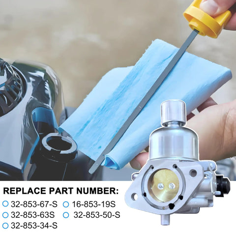 Carburetor Kit For 7000 Series Kohler Engines KT725 KT730 KT735 KT740 KT745 Go To Replacement displayed with air filter