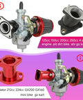 Beefed Up PZ27 Carburetor Kit Throttle Assembly Replacement For Predator 212cc 196cc Coleman CT200U kit components displayed