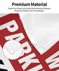 Close-up of Cool Garden Flag For Your Yard Outdoor Decor 30X45CM Polyester With UV Protection, Fade Resistant edges