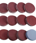Super Duper 120 Piece Sanding Disc Kit With Hook And Loop Backing for Rotary Tools, assorted round discs in various grits.