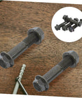 Heavy Duty Double End Stud Bolts Set 4 Piece For Outdoor Construction And Automotive Projects Carbon Steel Dual Ended Screws