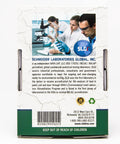 Back of No Fuss Lead Test Kit For Paint Dust Or Soil With One Day Turnaround, featuring lab technicians and SLGI logo