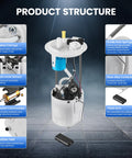 E2581M Fuel Pump Module Assembly for Ford E Series Vans 2011-2019 showing internal components and features